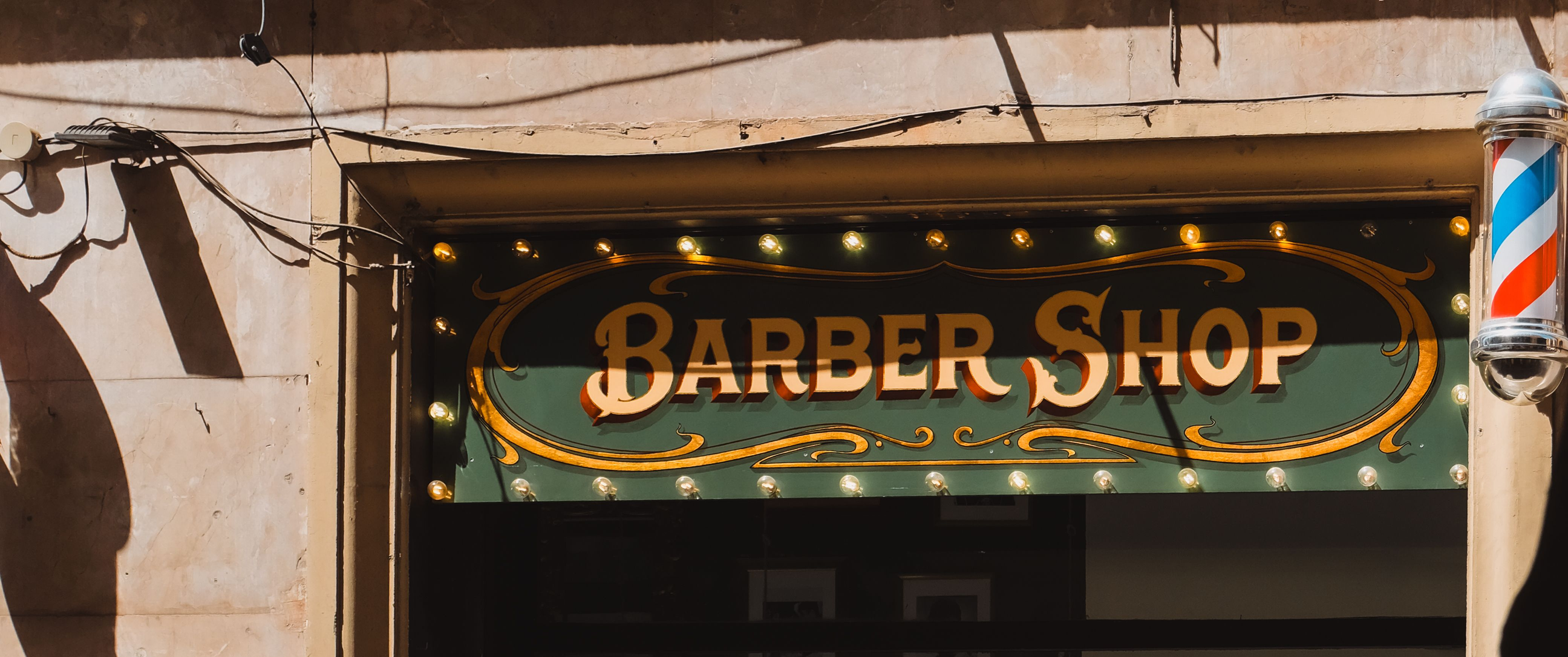 Fachada de barbería
